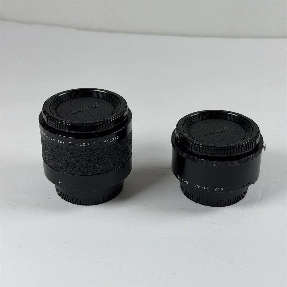 Nikon TC-200 2x Teleconverter & PK-13‎ 27.5mm Extension Tube Lot B-15